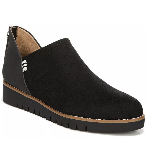 DR SCHOLLS Shoes Womens Size 6 Black Insane Shootie Comfort Ankle Zip Up Booties - Picture 1 of 11